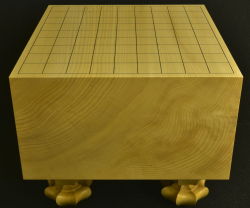 将棋盤　本榧（日本産）柾　６寸２分　6869