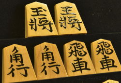将棋駒　香月作　水無瀬書　盛揚