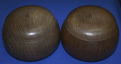 本蛤碁石35号   本桑碁笥付き