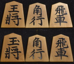 将棋駒　信華作　金龍書　盛揚