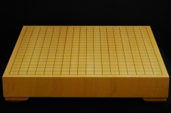 碁盤　ひば20号卓上　　特上駒脚付