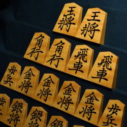 将棋駒　大竹竹風作　菱湖　虎杢　極上