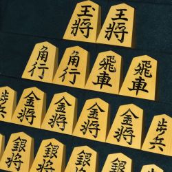 将棋駒　亘山作　金龍　彫駒