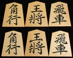将棋駒　竹風作　特上彫　菱湖
