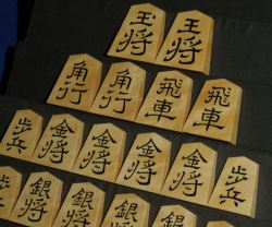 将棋駒　竹風作　根杢極上　彫埋　寉園