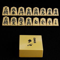 将棋駒　プラスチック　歩心　裏黒