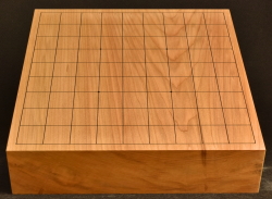 将棋盤　本桂30号卓上　一枚板　竹印