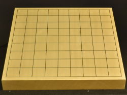 将棋盤　ヒバ10号卓上　一枚板松印
