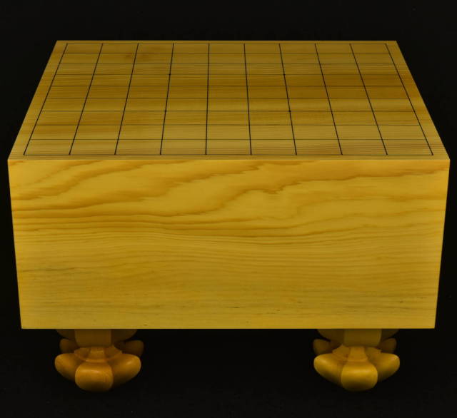 国産本榧将棋盤 本榧脚付将棋盤 5.8寸四方木口 211152