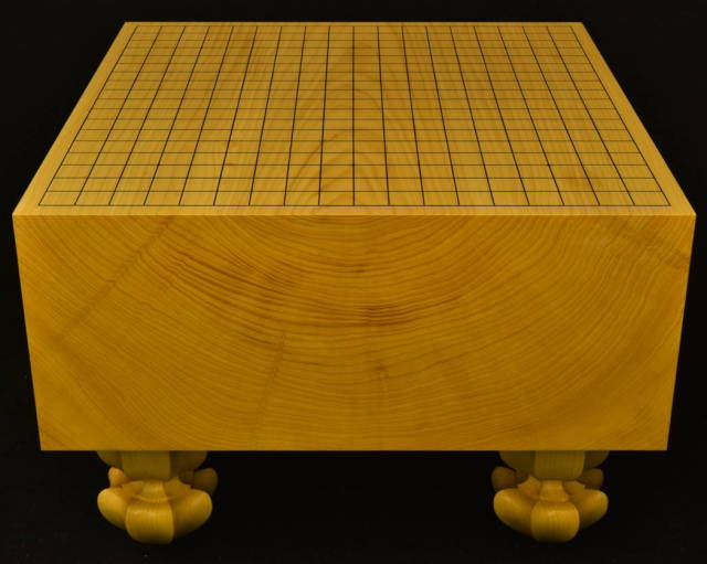 碁盤 本榧 45cm x 42cm 本榧将棋盤5寸柾目 244153