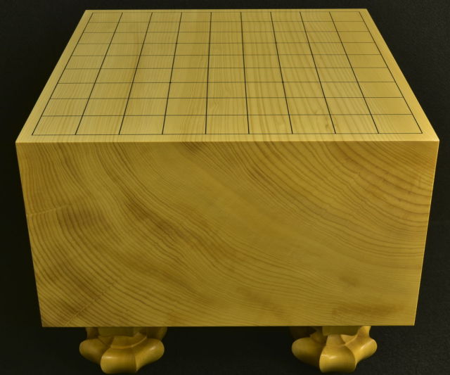 将棋盤 本榧（日本産）柾 6寸2分 6869