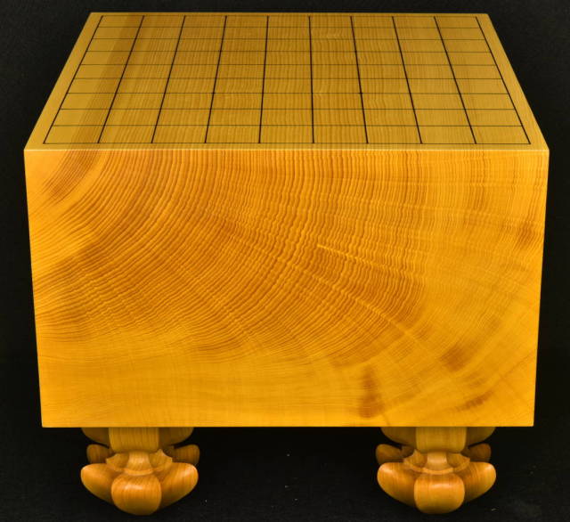 本榧将棋盤 6.7寸柾目 駒台付
