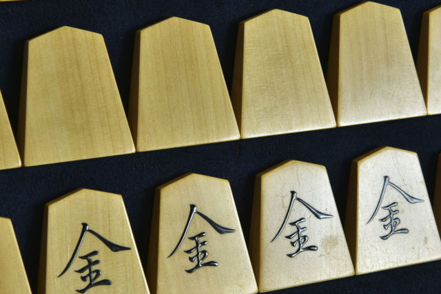 将棋駒 桐月作 菱湖 盛揚