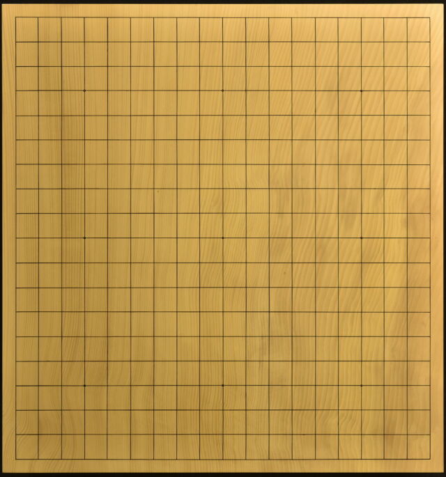 本榧　碁盤 本榧脚付将棋盤 5.8寸四方木口 211152