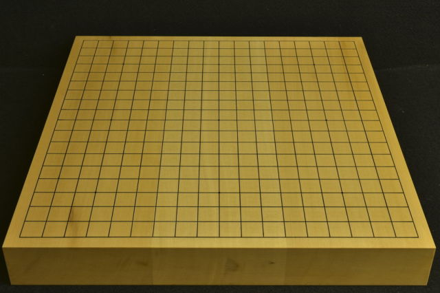 碁盤 ひば15号卓上 柾目接合盤 竹印