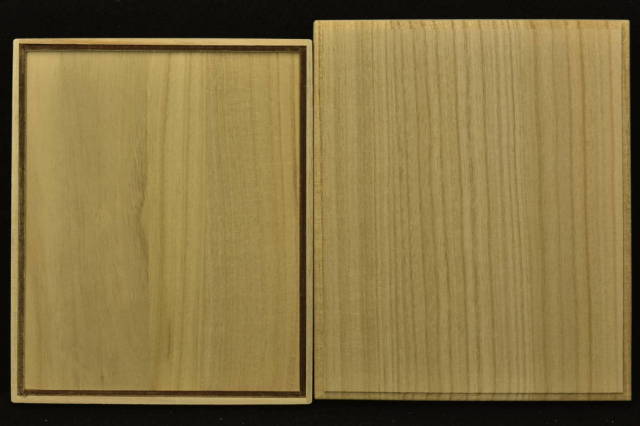 日本全国 送料無料 将棋駒 観賞用桐平箱 ガラス製内蓋 中仕切り付