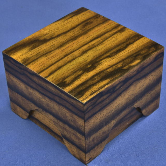 駒箱 黒柿 摺漆