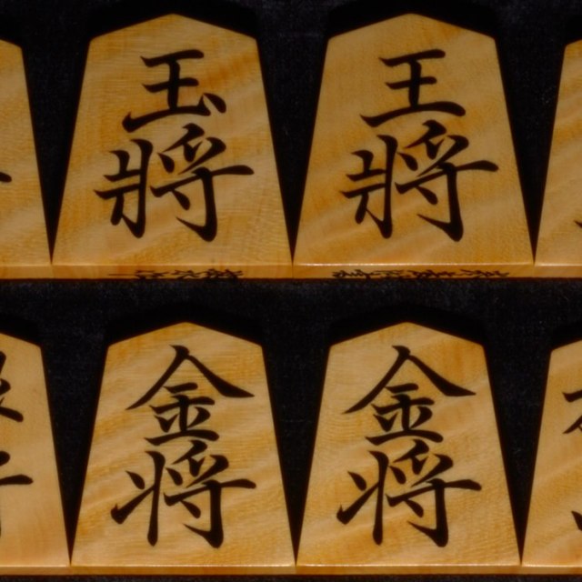 将棋駒 掬水作 菱湖 根柾 盛揚
