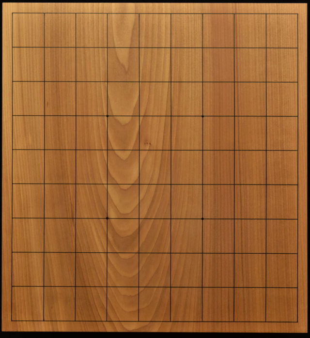 つ*き様 将棋 古本 国産本榧足付将棋盤 7寸4分（天柾） sa70008 | 前川榧碁盤店