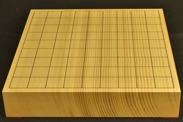 将棋盤　【一枚板】 将棋盤 新かや20号卓上 柾目一枚板 松印
