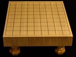 将棋盤　【一枚板】 宮崎県日向産本榧一枚板木表3寸卓上将棋盤 MS33 本榧の中でも最高級と