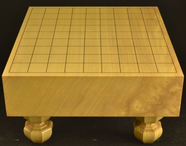 【新榧（しんかや）　3寸将棋盤】 楽天市場】高級将棋盤 新かや3寸足付一枚板将棋盤 竹（約9cm厚