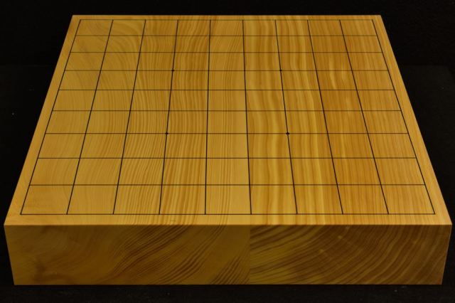 囲碁　卓上盤　木製 本榧卓上将棋盤 t6292