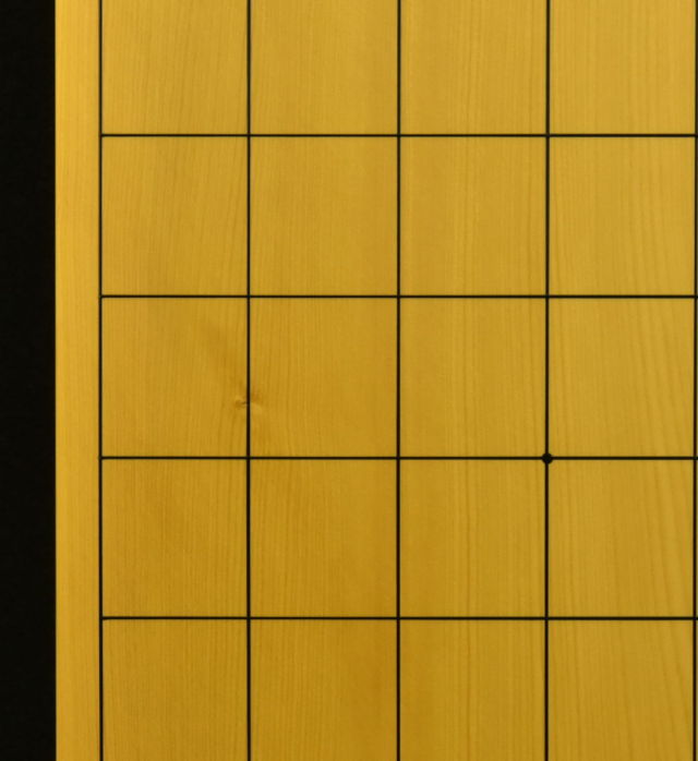 本榧 卓上盤 本榧卓上碁盤 1寸9分（一枚板・木裏） gb10164 | 前川榧碁盤店