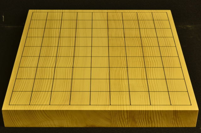 卓上将棋盤 本榧（日本・日向産）3枚接合 t6879