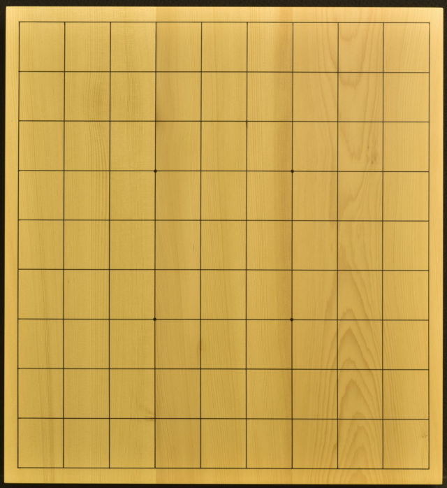 卓上将棋盤 本榧（日本・日向産）3枚接合 t6886