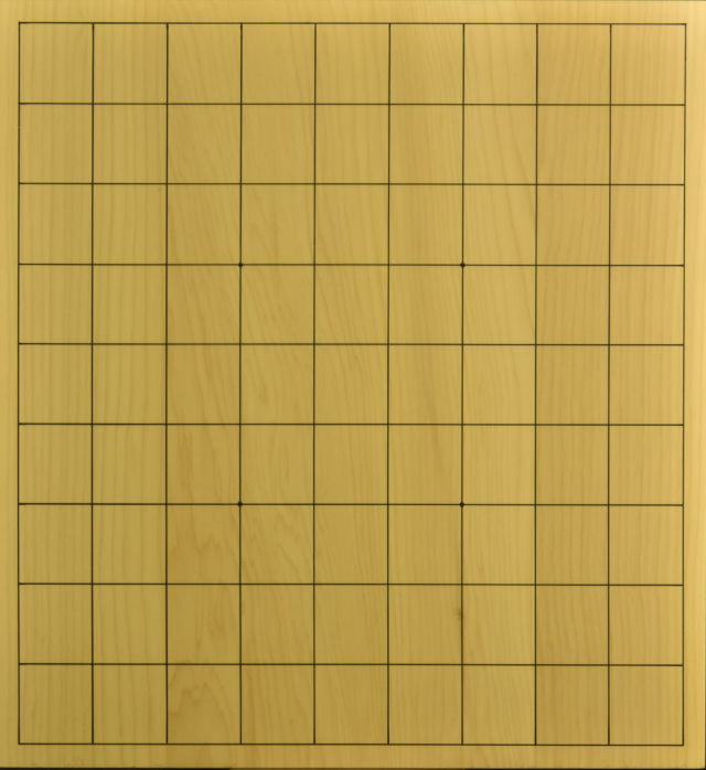 卓上将棋盤 本榧(日本産) t6958