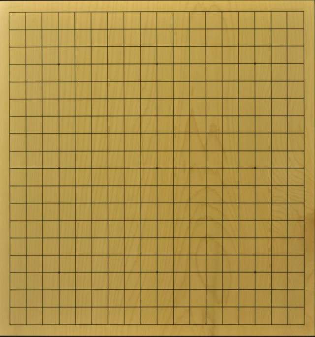 本榧卓上囲碁盤(2.2寸 木裏 一枚板) 本榧卓上囲碁盤(2.2寸 木裏 一枚板) 国産本榧卓上