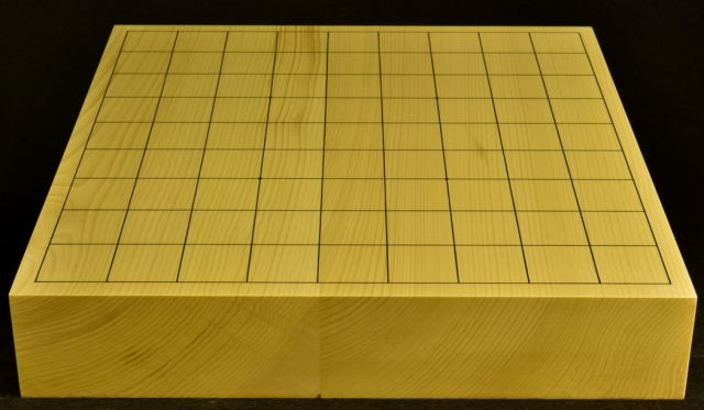 【美品】本榧卓上基盤 2寸 欠け割れ無し 卓上将棋盤 本榧(日本産)柾目2枚接合 t6992