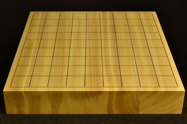 卓上将棋盤 本榧(日本産)柾目3枚接合 t7010