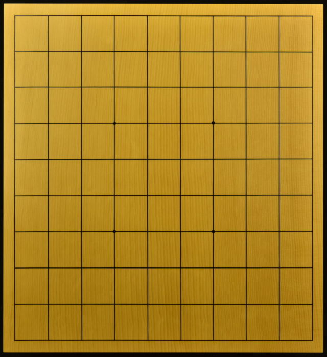 本榧将棋盤 6寸3分 柾目 特上
