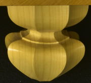 本榧将棋盤　脚取り替え　手彫り 並