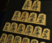 将棋駒　竹風作　特上彫　菱湖 特上木地
