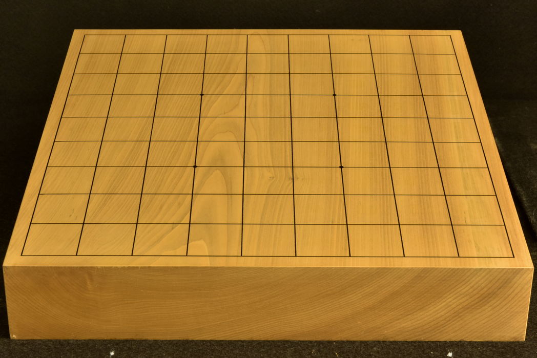 将棋盤　本桂20号卓上　一枚板　竹印