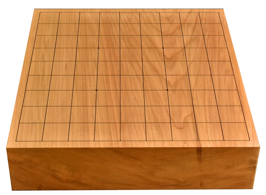 将棋盤　本桂30号卓上　一枚板　竹印
