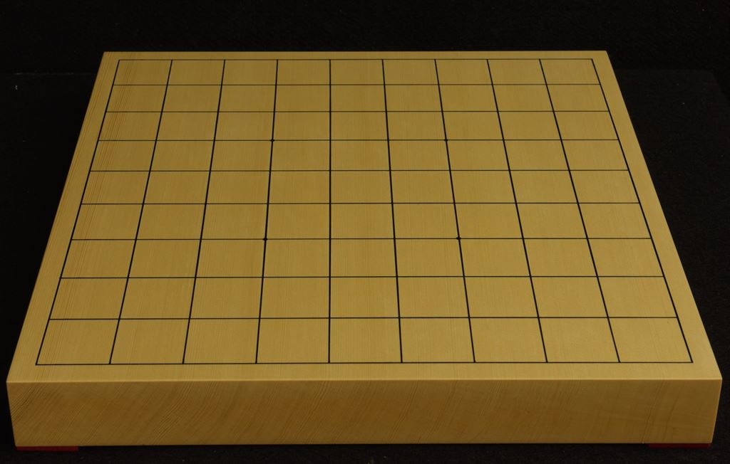 将棋盤　ヒバ10号卓上　一枚板松印