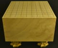 将棋盤　本榧（日本産）柾　６寸２分　6869