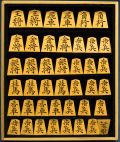 将棋駒　和晃作　菱湖　彫駒