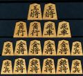 将棋駒　大竹竹風作　菱湖　虎斑　極上