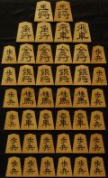将棋駒　竹風作　特上彫特上木地　探山