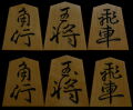 将棋駒 　竹風作　峰書　特上彫