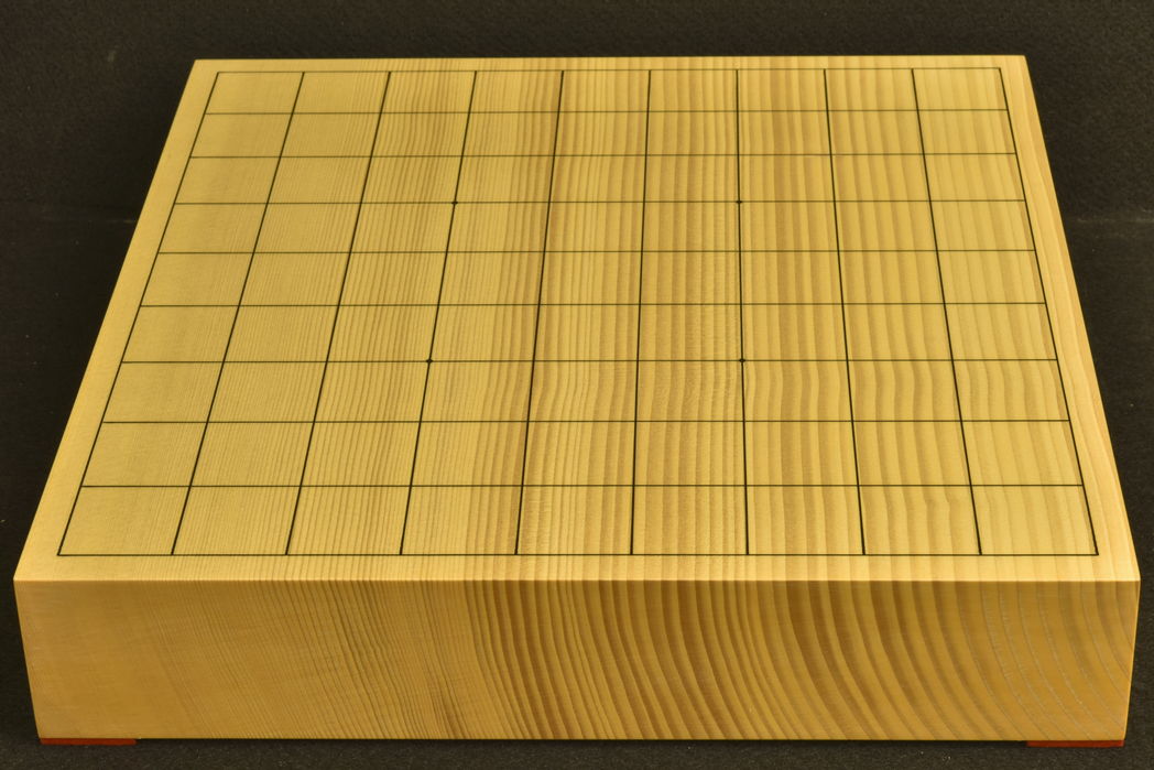 将棋盤　新かや20号卓上　柾目一枚板　松印