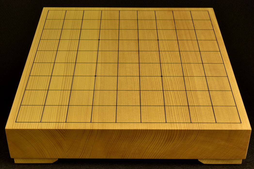 将棋盤　新かや20号卓上　特上　駒脚付き