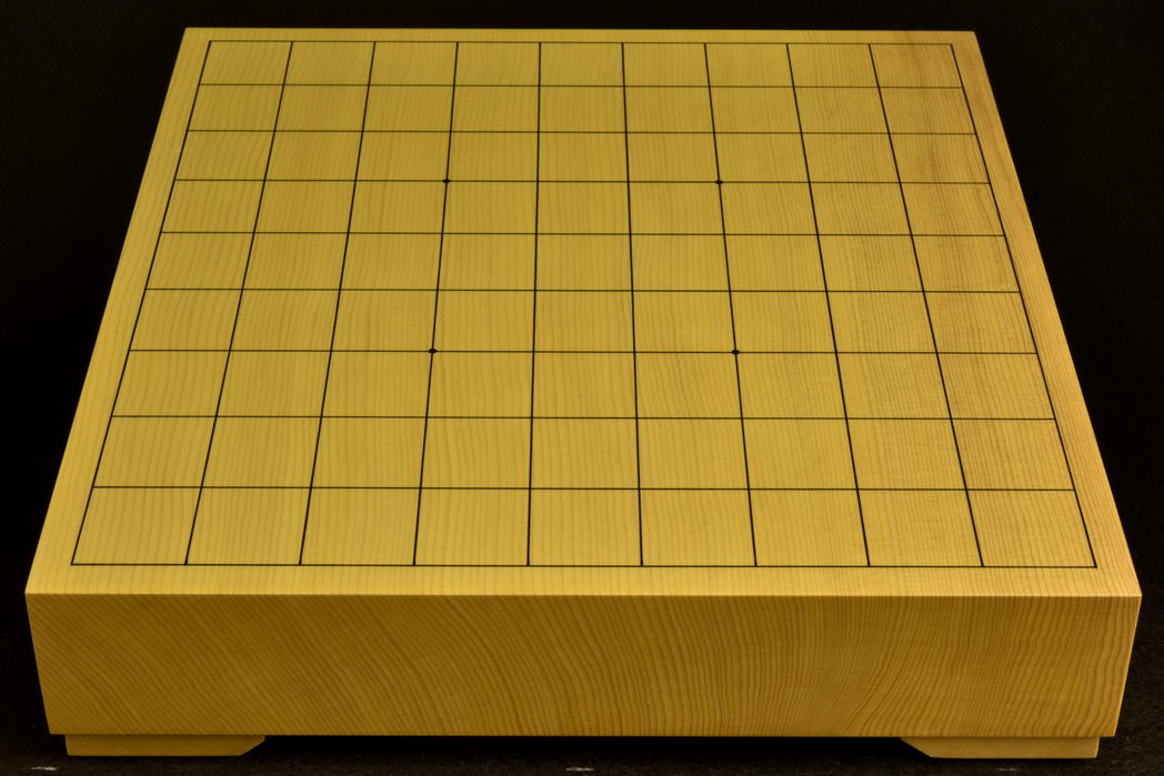 将棋盤　新かや20号卓上一枚板　特上　駒脚付き