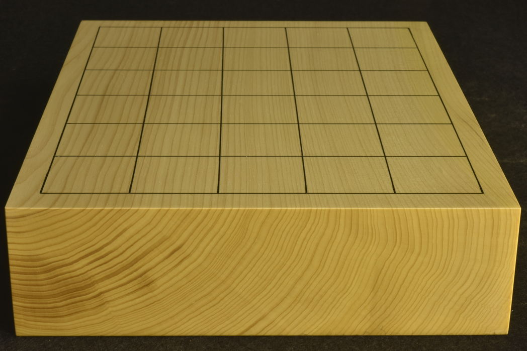 5x6将棋盤　本榧一枚板　本漆太刀目盛