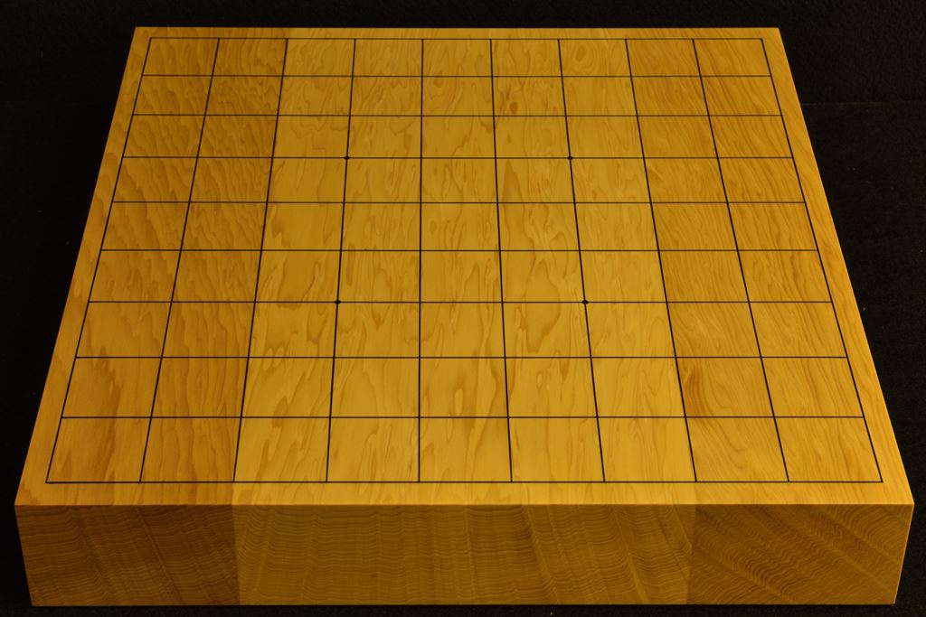 卓上将棋盤　本榧板目接合　t6400